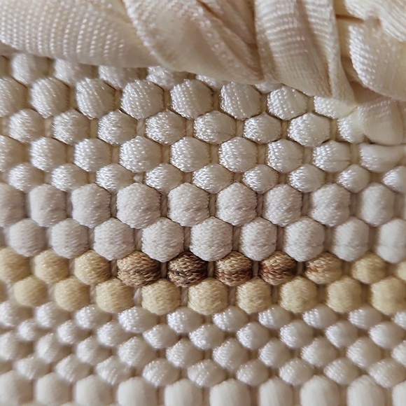 Handcrafted Yellow, Cream, and Pink Tote Bag - Picture 4 of 4